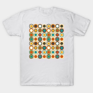 1970s Funky Retro Circles Pattern T-Shirt